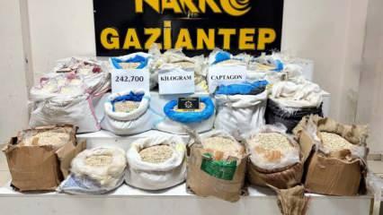 Gaziantep'te 1 milyon 427 bin 647 uyuşturucu hap ele geçirildi