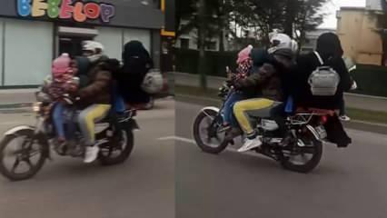 Görüntüler Bursa'dan: 6 kişi bindiler!