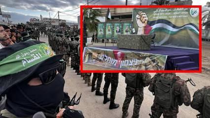 Hamas'la İsrail arasında 5. tur esir takası! İsrail'e pankartlı gönderme