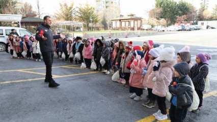 Konya Büyükşehir'den ilkokul öğrencileri için yangın güvenliği seferberliği!