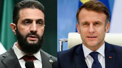 Macron'dan Ahmed Şara'ya tebrik telefonu