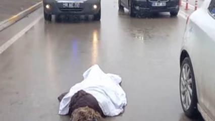 Otomobilin çarptığı yaralı kadın o halde bile eşini düşündü; "Haber vermeyin, korkar"