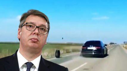 Sırbistan Cumhurbaşkanı Vucic makam aracında ölümden döndü!