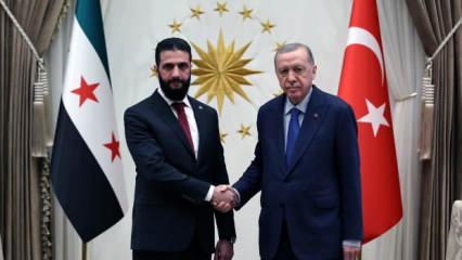Suriye Cumhurbaşkanı Ahmed Şara Ankara'da: Erdoğan'dan önemli açıklamalar