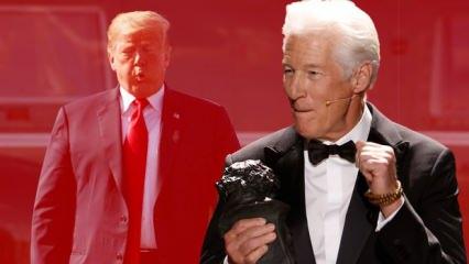 ABD'li efsane oyuncu Richard Gere'den ödül töreninde Trump'ı kızdıracak sözler!