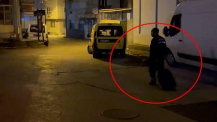 Alkolmetreyi üflemeyi reddeden sürücü bavulunu alıp otomobili bırakıp gitti