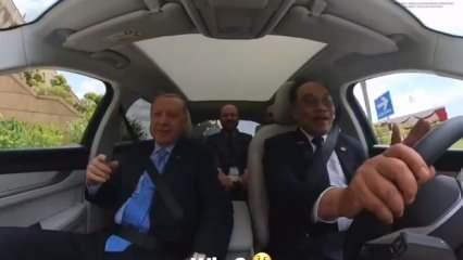 Başkan Erdoğan ile Malezya Başbakanı İbrahim'in TOGG diyaloğu gülümsetti