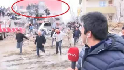 Canlı yayında yıkılan binadan kurtarılan Ömer: Eşimin cansız bedeniyle kaldım