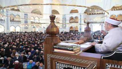 CUMA HUTBESİ 14 ŞUBAT / Diyanet yayınladı: İşte Cuma hutbesi konusu