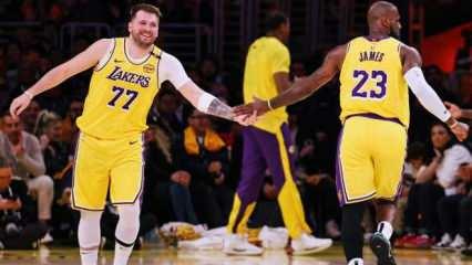 Doncic siftah yaptı! Lakers, Jazz'ı mağlup etti