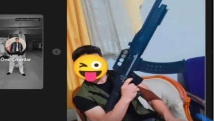 Instagram'da silahlı fotoğraf paylaşan şüpheli tutuklandı