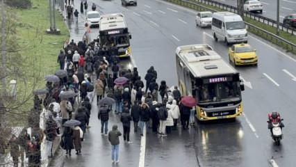 İstanbul'da "viyadük düzenleme çalışması" metro hattındaki yolcuları mağdur etti