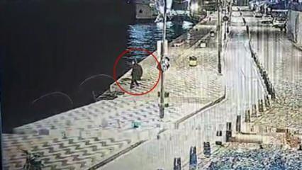 İzmir'de denize düşerek ölen adamın son anları