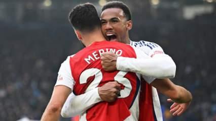 Merino'dan duble! Arsenal galibiyeti 2 dakikada kaptı