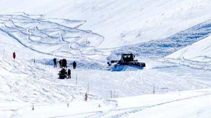 Son Dakika... Palandöken'de korku dolu anlar: İşte çığın piste aktığı anlar