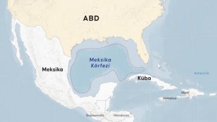 Meksika Körfezi'nin adı "Amerika Körfezi" olarak değiştirildi
