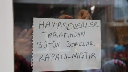 Ramazan öncesi bakkal camına asılan yazı tüm mahalleyi sevince boğdu