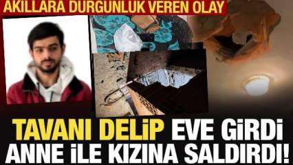 Tavanı delip eve girdi, sonrası korkunç: Anneyle kızına kabusu yaşattı