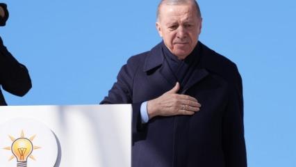 Ankara'da coşkulu kalabalık! Erdoğan kongre öncesi seslendi: CHP'ye olay gönderme!