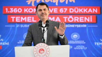 Bakan Kurum duyurdu: 'Konutları hızla inşa ettik'!