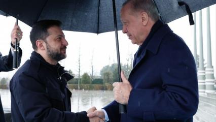 Cumhurbaşkanı Erdoğan'dan Zelenski'ye jest! Fotoğraftaki detay dikkatlerden kaçmadı