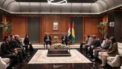 DEM Parti İmralı Heyeti, IKBY Başbakanı Barzani ile görüştü