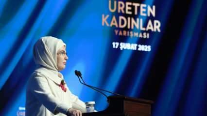 Emine Erdoğan, 'Halkbank Üreten Kadınlar Yarışması Ödül Töreni'nde konuştu