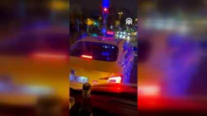 İnsanlığın öldüğü anlar! Taksici, acil hasta taşıyan ambulansa yol vermedi