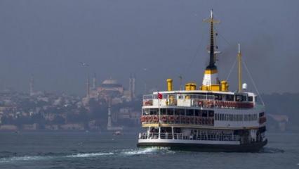 İstanbul'da Şehir Hatları'nın tüm seferleri iptal edildi