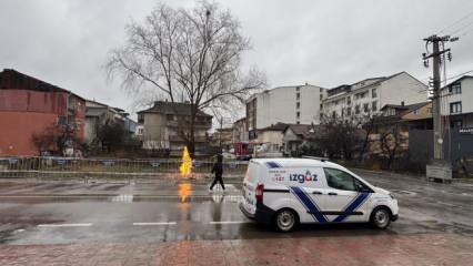 AFAD ekipleri bölgede! Sokak ortasında alev alev yanıyor!