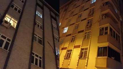 Küçükçekmece'de gece yarısı panik anları: Sesler geldi, bina tahliye edildi!
