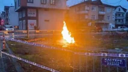 Sondaj sırasında alev aldı! Saatlerdir yanıyor! Belediyeden açıklama