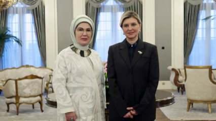 Ukrayna Devlet Başkanı'nın eşi Zelenska'dan Emine Erdoğan'a teşekkür paylaşımı
