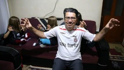 Böylesi hiç görülmedi! Beşiktaş aşkı Mersinli babaya bunu yaptırdı! Kızlarına...