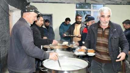 Bu köyde 5 yıldır tek iftar sofrası kuruluyor