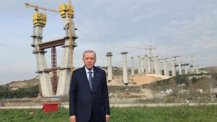Başkan Erdoğan inceledi: Trafiği rahatlatacak proje! 5.9 Milyar TL tasarruf edilecek...