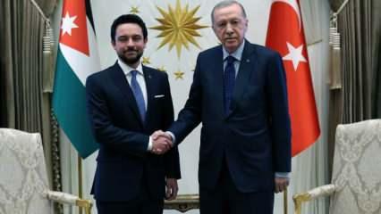 Cumhurbaşkanı Erdoğan, Ürdün Prensi Abdullah'ı kabul etti