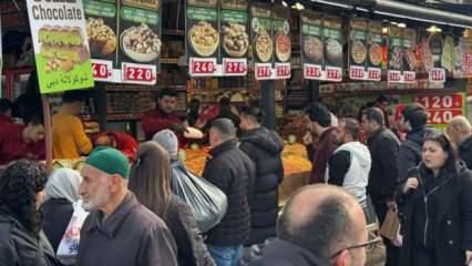 Eminönü'nde ramazan alışverişi yoğunluğu