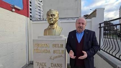 Fransa'daki ilk Atatürk büstü çalınmıştı: Yenisi getirildi