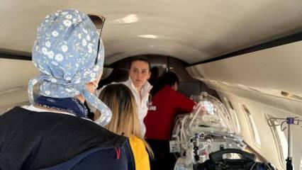 Şırnak'ta ambulans uçak 3 aylık bebek için havalandı