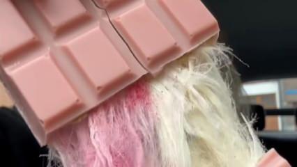 TikTok'un yeni trendi! Dubai çikolatasından sonra melek saçlı çikolata