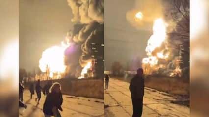 Ukrayna 100'den fazla drone ile vurdu! Dev petrol tesisi faaliyetlerini tamamen durdurdu