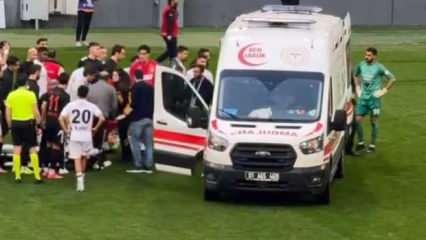 1. Lig'de korkutan anlar! Oyuncu sahada bayıldı