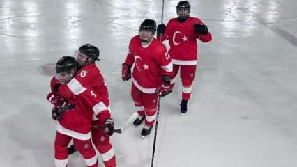 Buz Hokeyi D&uuml;nya Şampiyonası'nda T&uuml;rkiye, İsrail'i mağlup etti