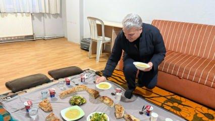Canbey, öğrenci evinde iftar, sevgi evlerinde kimsesiz çocuklarla sahur yaptı