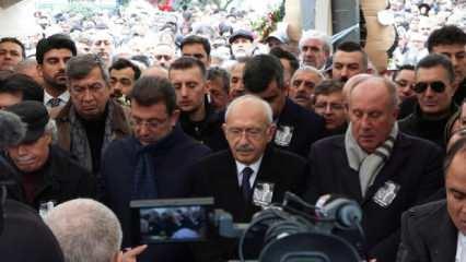 Kılıçdaroğlu, İmamoğlu ve Muharrem İnce Edip Akbayram’ın cenazesinde yan yana