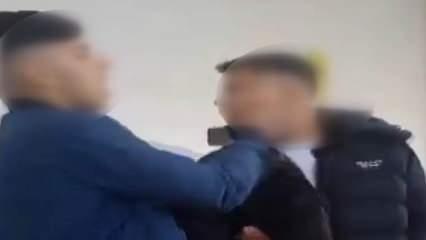 Skandal görüntü! Tartıştıkları çocuğu dövüp kameraya aldılar