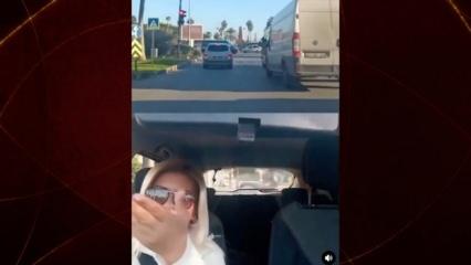 Yayaya yol mu verilir! Trafikte kural tanımayan s&uuml;r&uuml;c&uuml; pes dedirtti