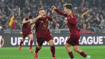 Zeki asist yaptı! Roma, Bilbao'yu yıktı