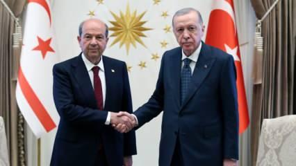 Cumhurbaşkanı Erdoğan, Ersin Tatar ile görüştü
